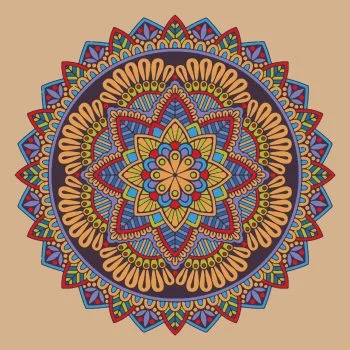 Mandala Spalvų sūkurys